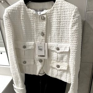 Chanel jacket white
